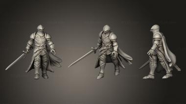 Military figurines Knight02 3d model
